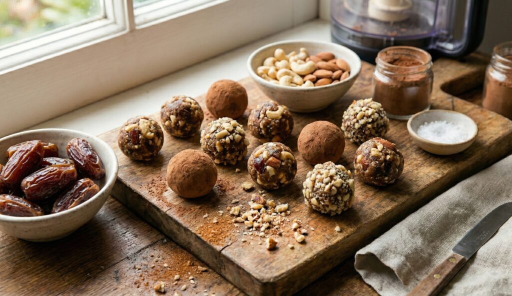 Energy balls paléo - sans cuisson